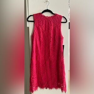 Pink high necklines dress